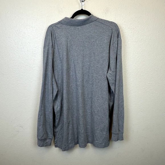 Polo Ralph Lauren Shirt Mens XL Gray Long Sleeve Polo Pullover Sweater Shirt - Picture 4 of 6